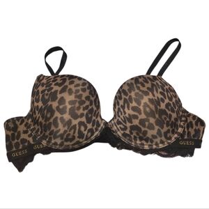 Guess Leopard Print Bra 36 B